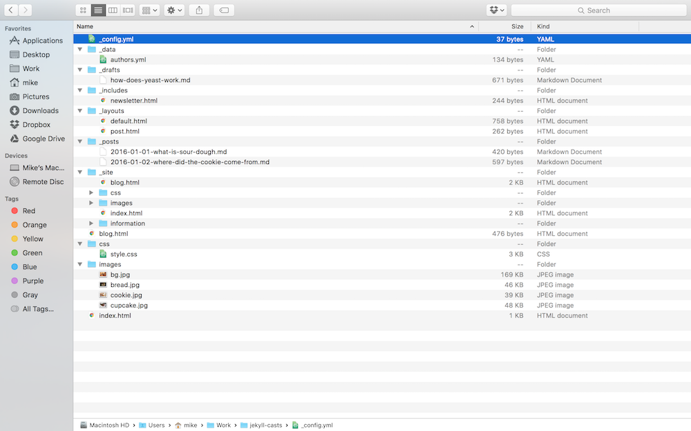 Jekyll File Structure
